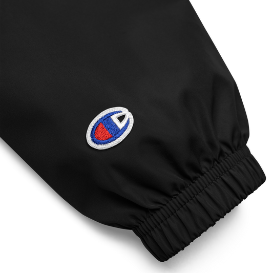 PACKABLE CHAMPION JACKET - BLACK