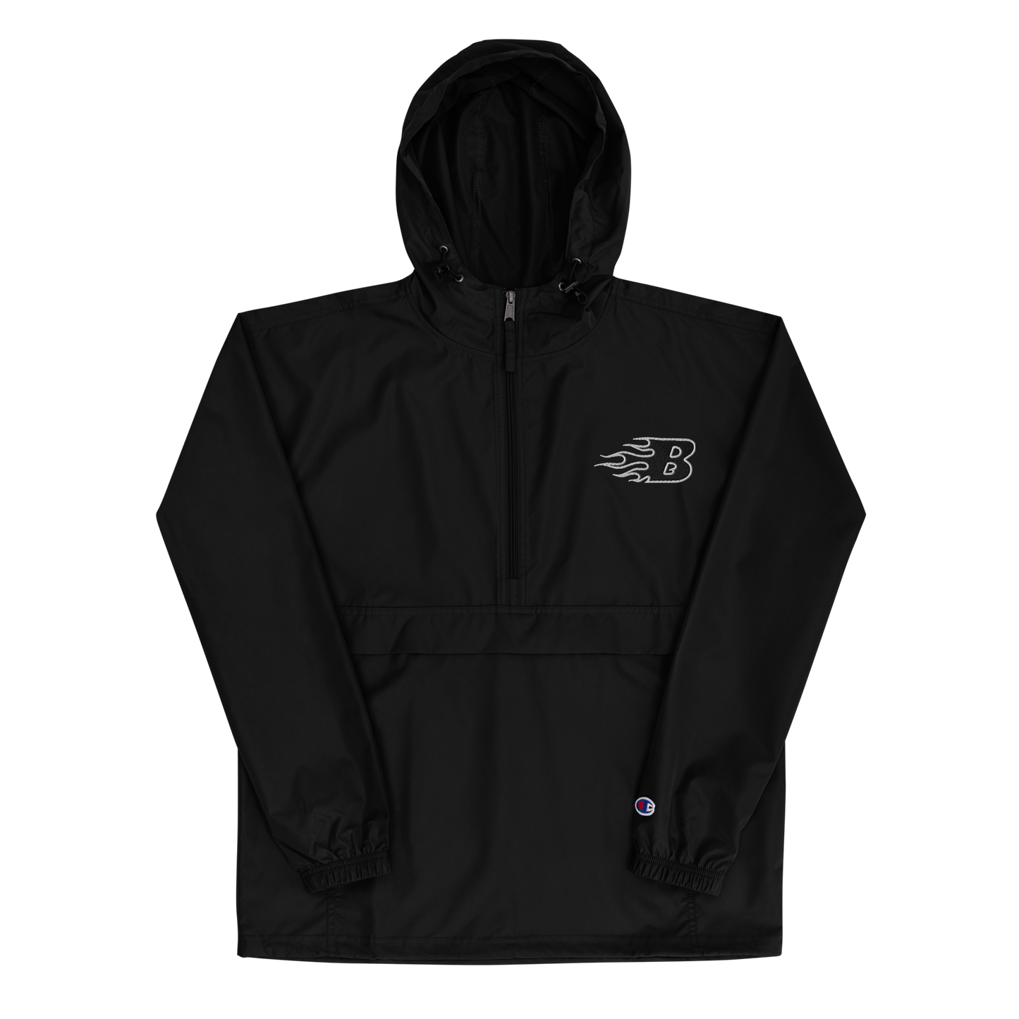 PACKABLE CHAMPION JACKET - BLACK