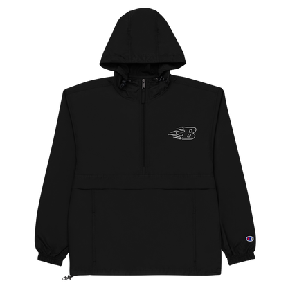 PACKABLE CHAMPION JACKET - BLACK