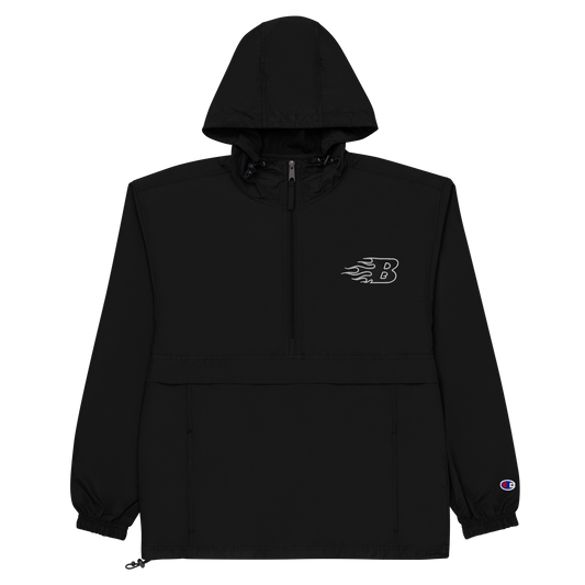 PACKABLE CHAMPION JACKET - BLACK